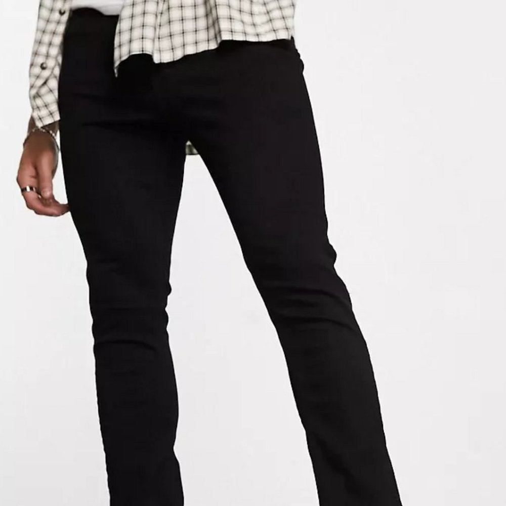 NWT Bolongaro Trevor Men's Jeans 34Wx31L Black Skinny Fit Stretch Denim MSRP$148